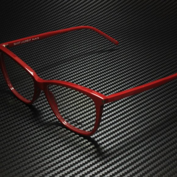 Saint Laurent Women's Shiny Red Eyeglasses! - Picture 1 of 4